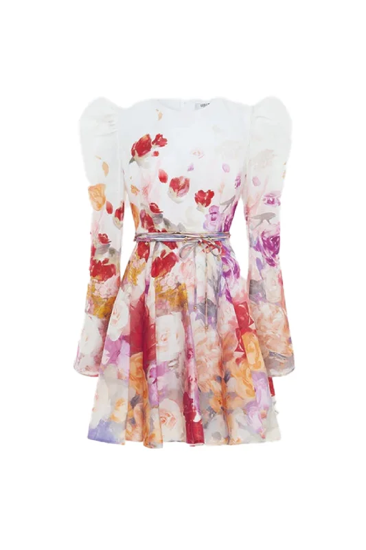 Jordyn Mini Dress Fleur Print by Leo Lin Comfortable Casual Mini Dress