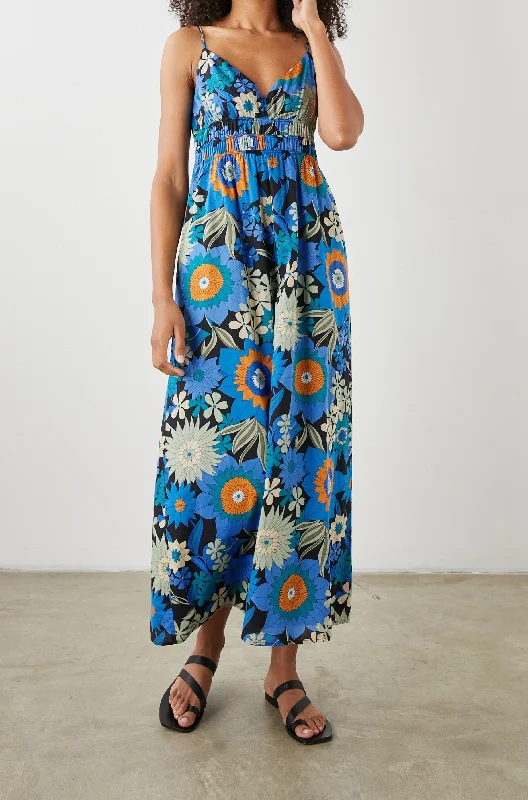 JUSTINE DRESS - AZUL WILDFLOWER