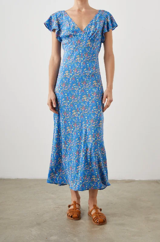 KENZ DRESS - BLUE CITRUS GROVE