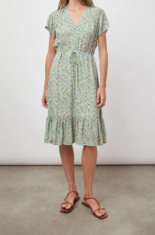 KIKI DRESS - GREEN SUMMER MEADOW