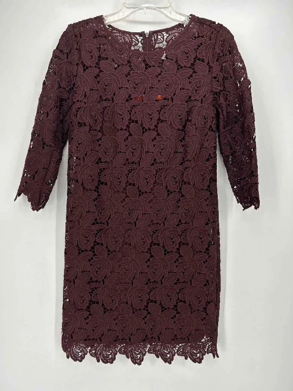 Loft Size 4 Burgandy Dress