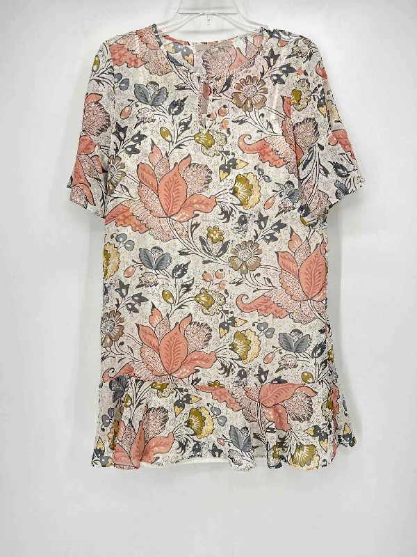 Loft Size SP White Print Dress