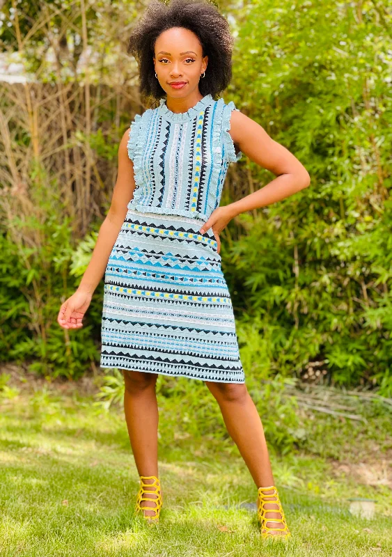 Love Pattern Knitted Sweater Dress