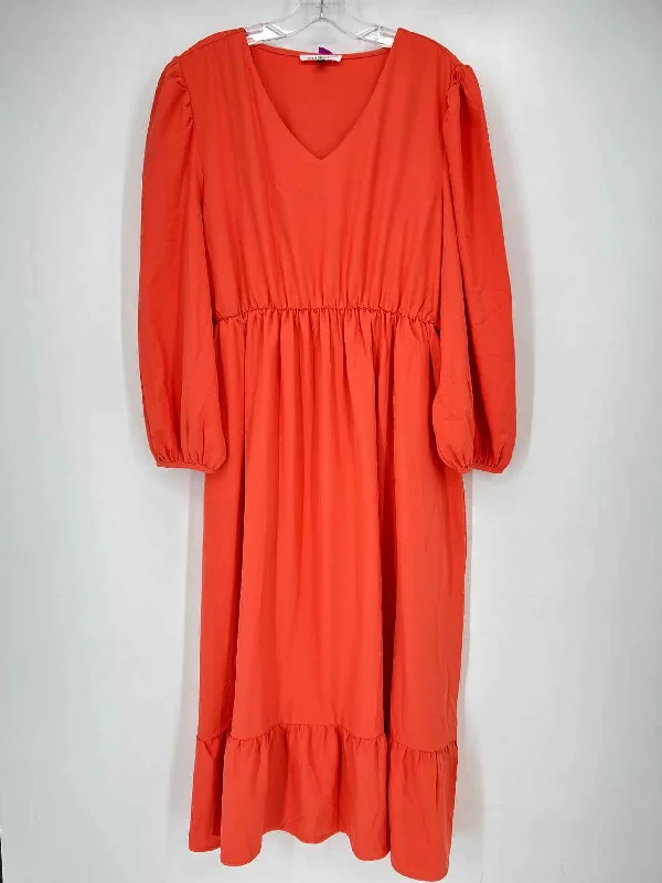 Michelle Mcdowell Size XL Orange Dress