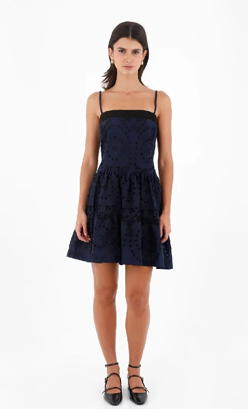 Nebula Mini Dress Comfortable Ruffle Mini Dress