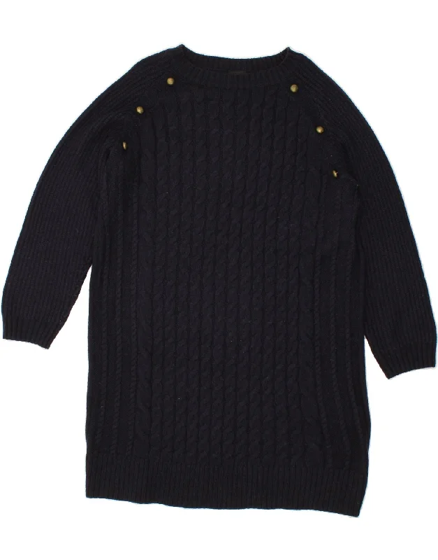 NEXT Womens Jumper Dress UK 20 2XL Navy Blue Acrylic