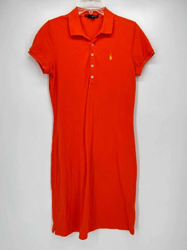 Ralph Lauren Size M Orange Polo Dress