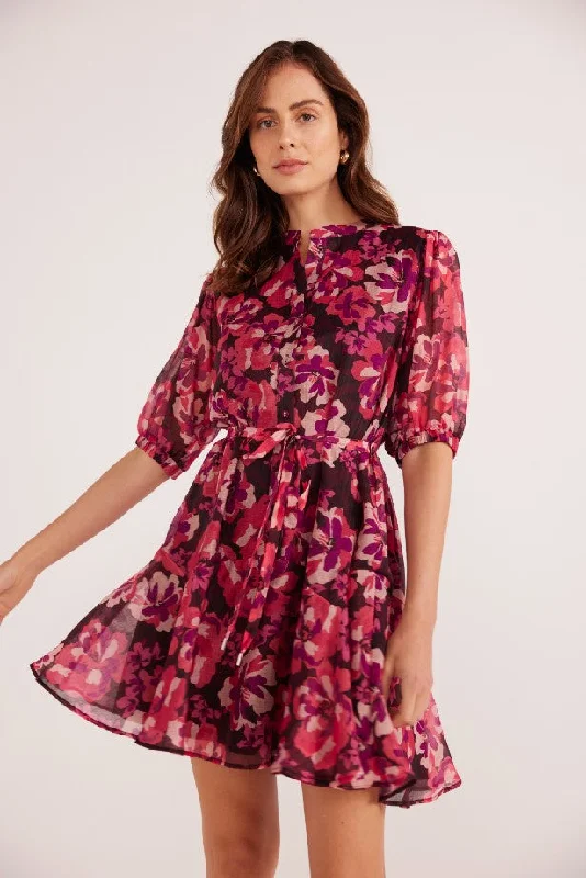 Savannah Mini Dress Trendy Cut-Out Mini Dress