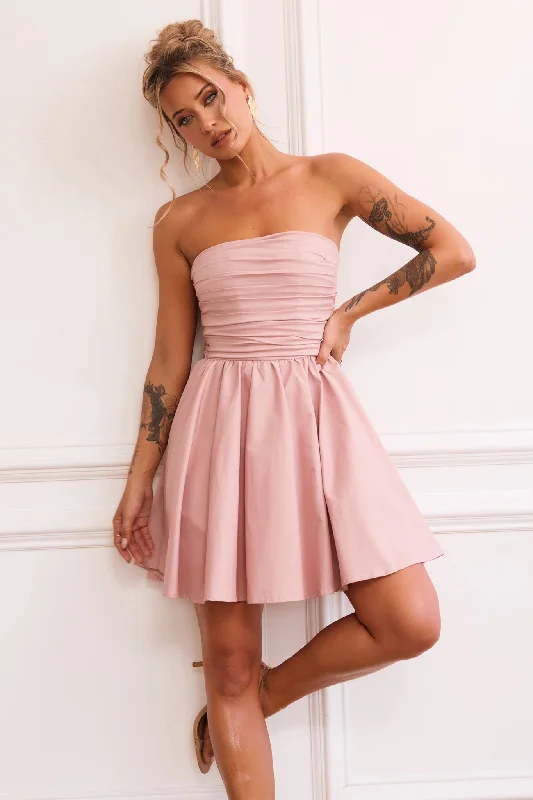 Sugar Crush Mini Dress - Blush Comfortable Bodycon Mini Dress