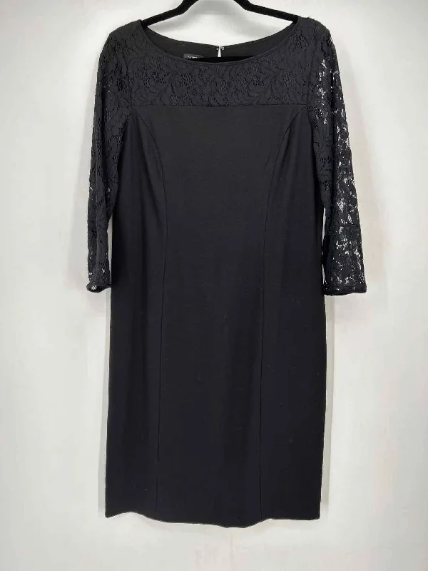 Talbots Size 10 Black Lace Sleeve Dress
