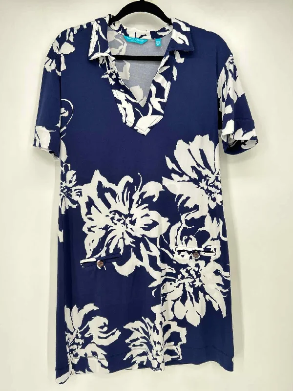 Tori Richard Size M Navy & White Dress