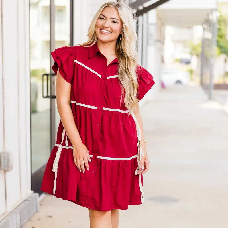 Countless Days Dress, Red