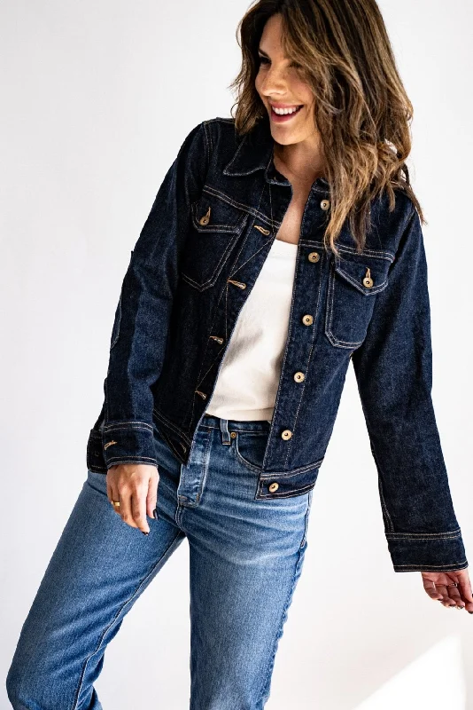 Artcher Jacket | 14oz Broken Twill Denim Satin Jacket Silk Jacket Chiffon Jacket