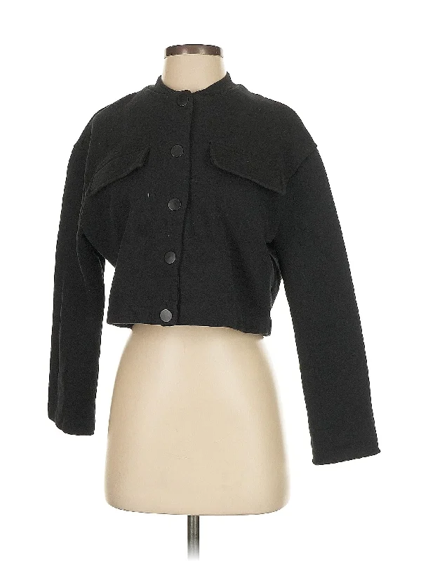 Jacket A-Line Jacket Boat Neck Shawl Collar