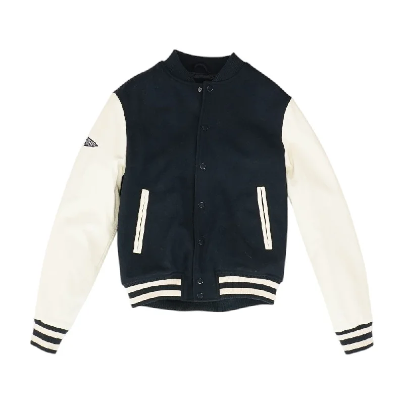 Navy Color Block Varsity Jacket Corduroy Jacket Velvet Jacket Brocade Jacket
