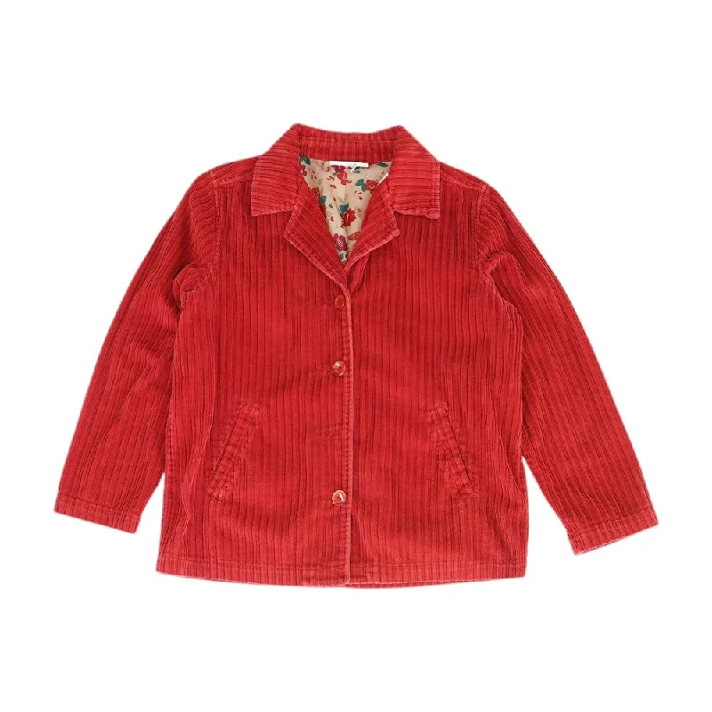 Red Solid Jacket Belted Jacket Elasticated Jacket Padded Jacket
