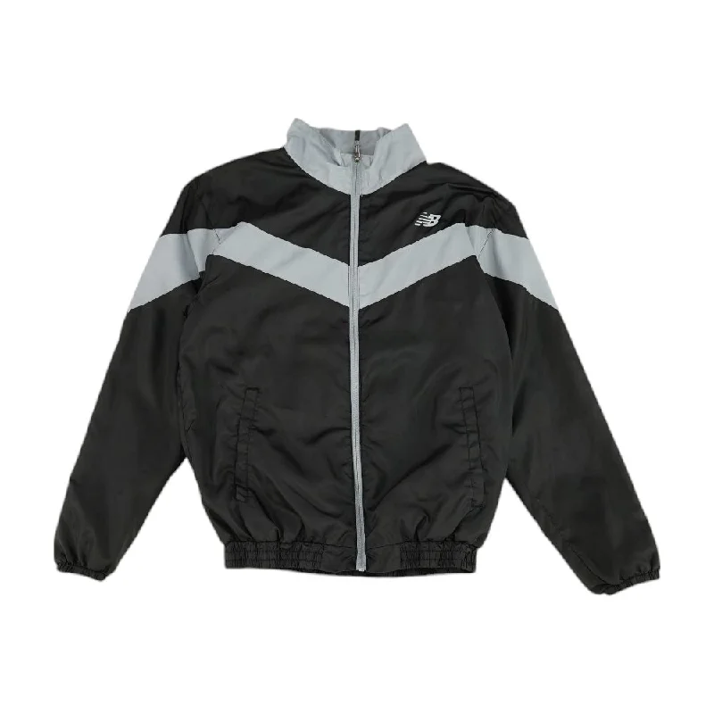 Black Color Block Active Jacket Front Pockets Side Pockets Patch Pockets