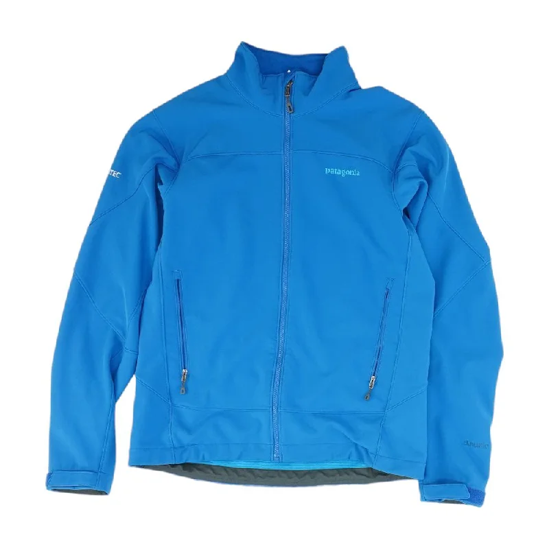 Blue Solid Active Jacket Wool Jacket Cashmere Jacket Tweed Jacket