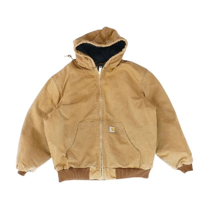 Brown Solid Jacket Zip Front Button Front Snap Front
