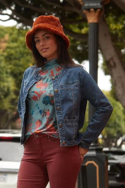 Collarless Jacket Bomber Jacket Anorak Windbreaker