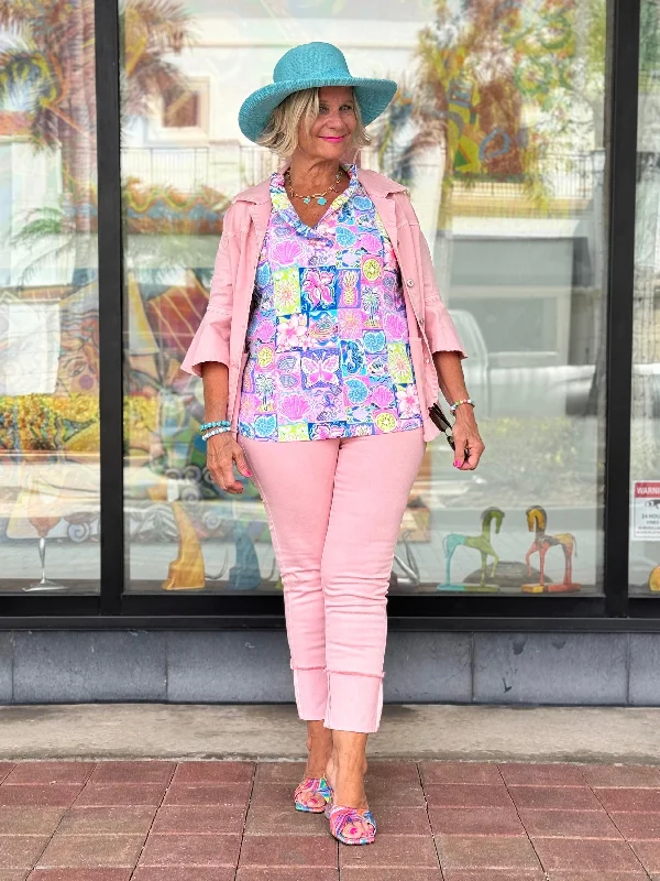 Ethyl The Pink Mellow Jacket - Illusion Chenille Jacket Brocade Jacket Lace Jacket