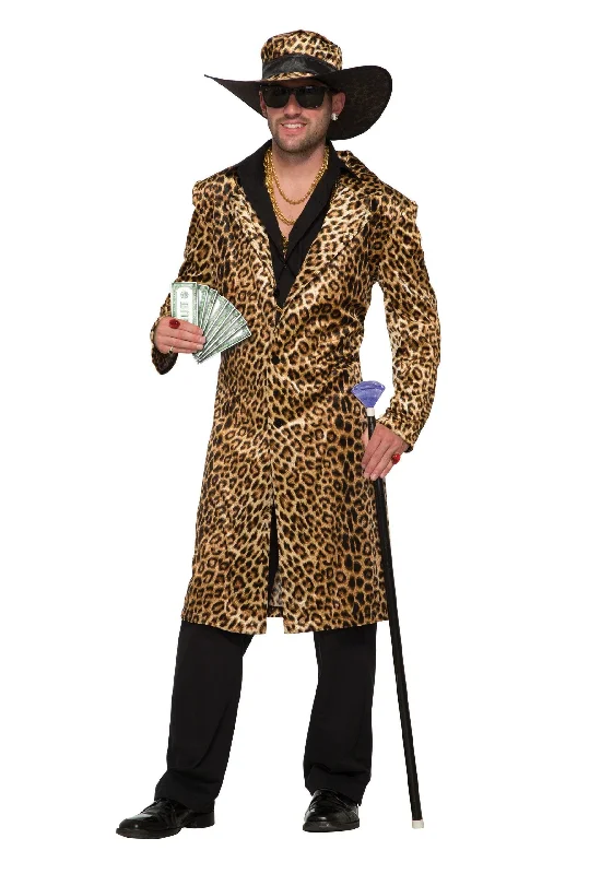 Funky Leopard Pimp Costume Mens Jacket and Hat Zippered Jacket Buttoned Jacket Snapped Jacket Funky Leopard Pimp Costume Mens Jacket and Hat Zippered Jacket Buttoned Jacket Snapped Jacket