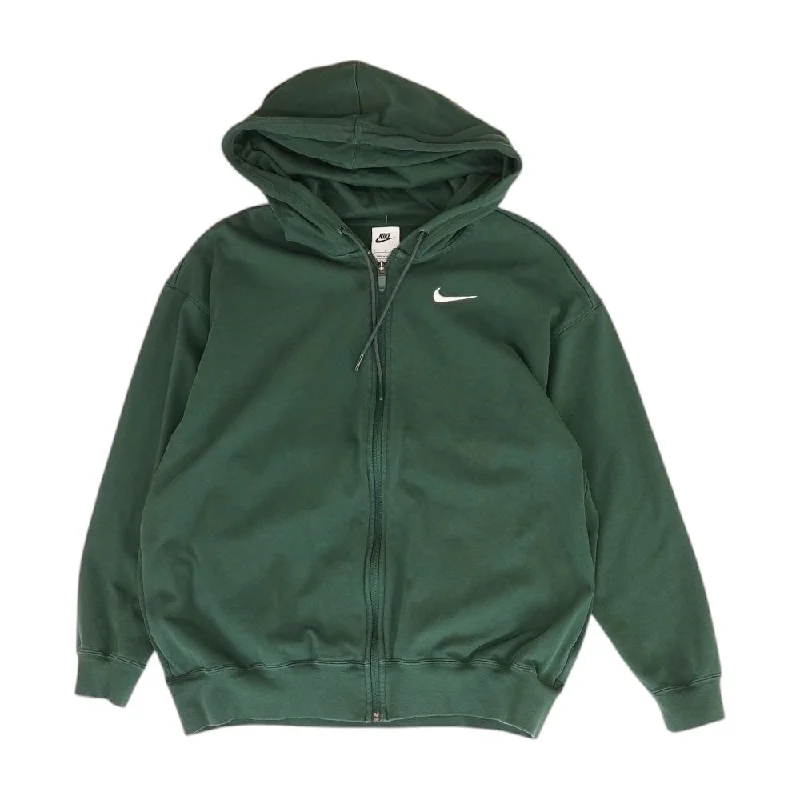 Green Solid Active Jacket Cardigan Sweater Pullover