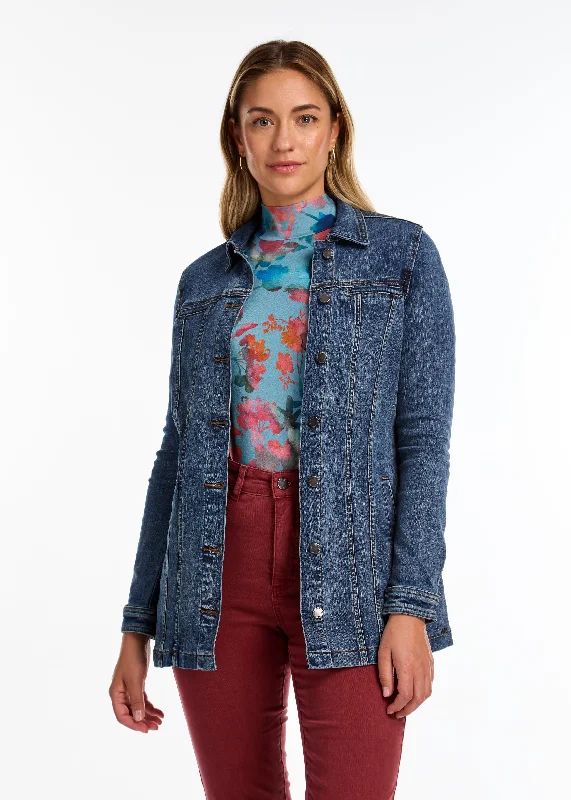 Long Denim Jacket Chenille Jacket Brocade Jacket Lace Jacket