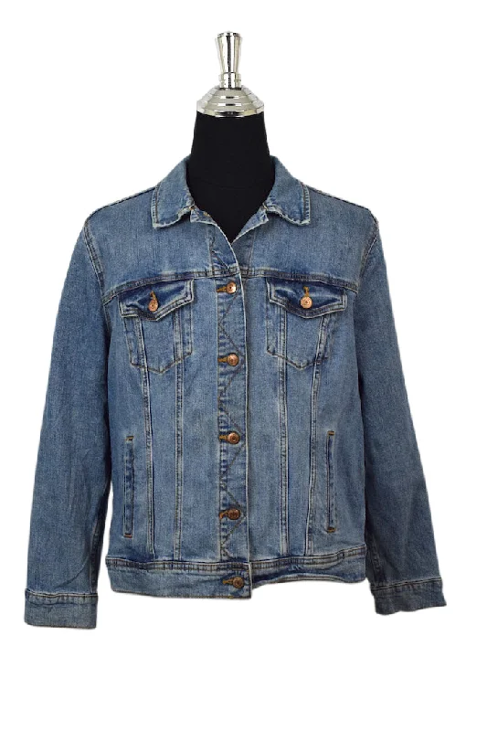 Ladies Old Navy Brand Denim Jacket One-Shoulder Jacket Off-the-Shoulder Jacket Asymmetrical Jacket Ladies Old Navy Brand Denim Jacket One-Shoulder Jacket Off-the-Shoulder Jacket Asymmetrical Jacket