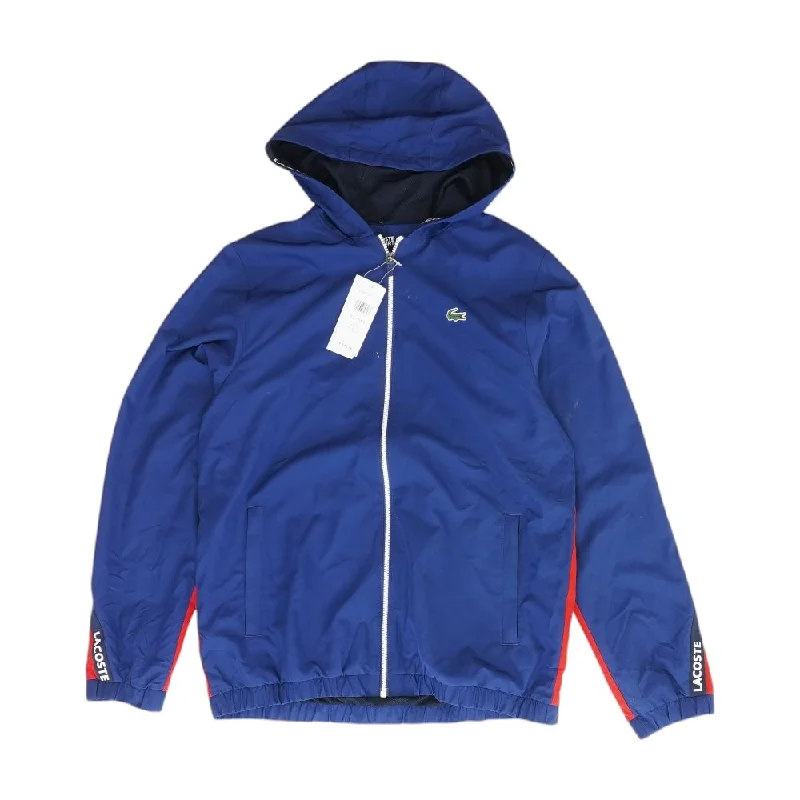 Navy Color Block Lightweight Jacket Satin Jacket Silk Jacket Chiffon Jacket