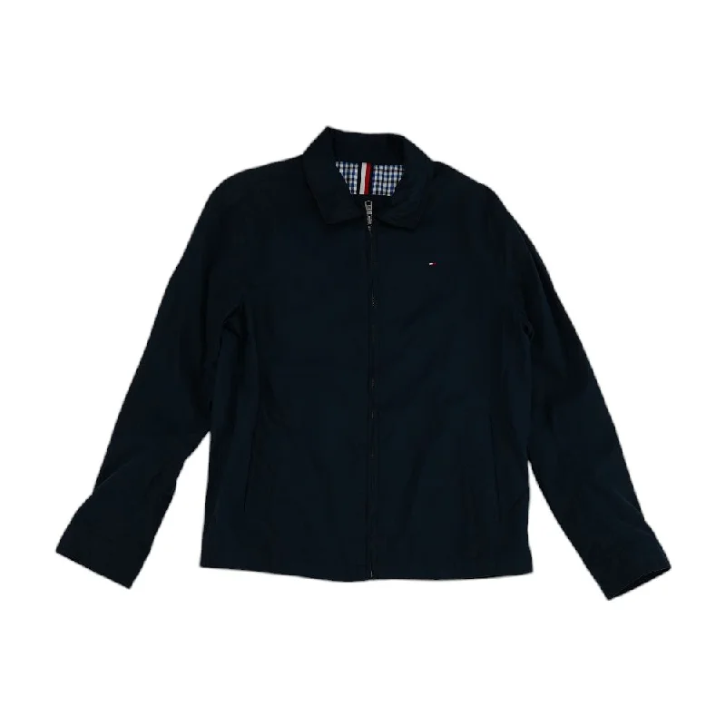 Navy Solid Lightweight Jacket Wool Jacket Cashmere Jacket Tweed Jacket
