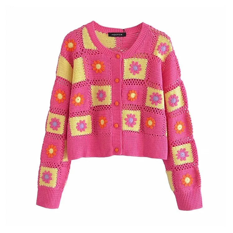 New Flower Crochet sweater cardigan jacket 7250 Ribbed Jacket Pleated Jacket Ruffled Jacket New Flower Crochet sweater cardigan jacket 7250 Ribbed Jacket Pleated Jacket Ruffled Jacket