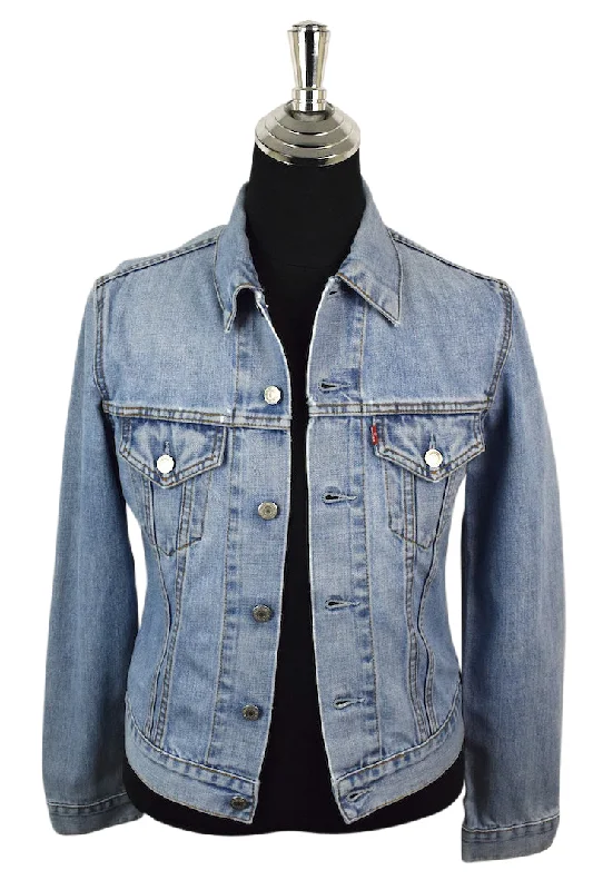 Ladies/girls Levi's Brand Denim Jacket Zippered Jacket Buttoned Jacket Snapped Jacket Ladies/girls Levi's Brand Denim Jacket Zippered Jacket Buttoned Jacket Snapped Jacket