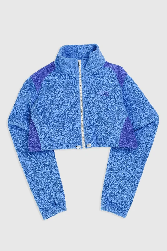 Rework North Face Crop Fleece Jacket - XL Faux Fur Fabric Real Fur Fabric Shearling Fabric Rework North Face Crop Fleece Jacket - XL Faux Fur Fabric Real Fur Fabric Shearling Fabric