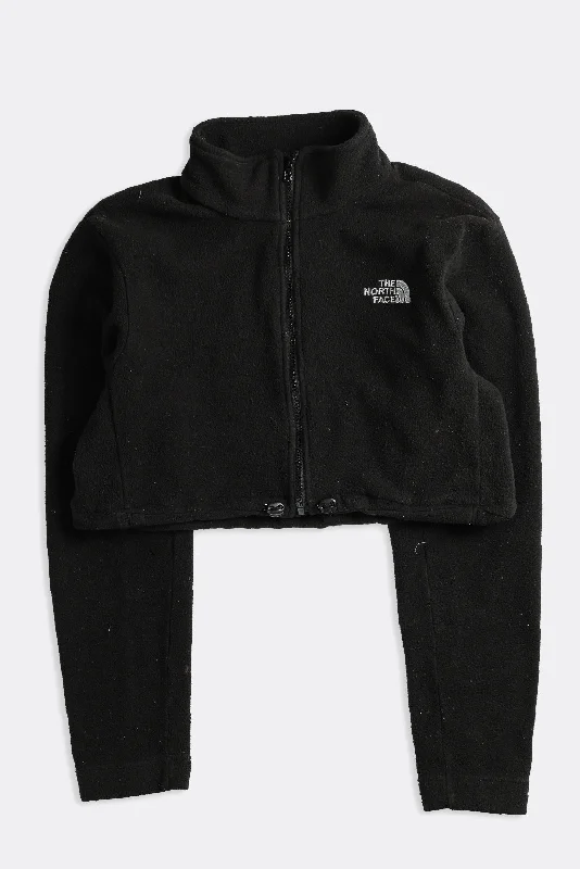Rework North Face Crop Fleece Jacket - XS, S, M, L, XL Collared Jacket Crew Neck Jacket Turtle Neck Jacket Rework North Face Crop Fleece Jacket - XS, S, M, L, XL Collared Jacket Crew Neck Jacket Turtle Neck Jacket