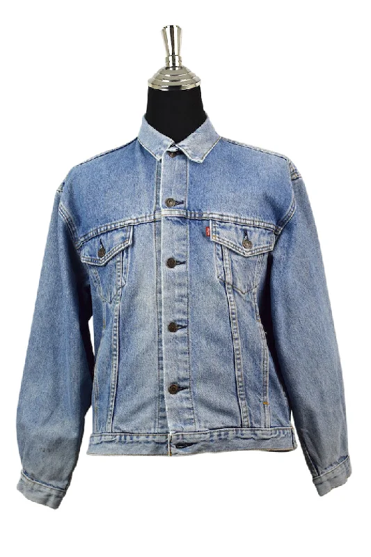Levi's Brand Denim Jacket Boat Neck Shawl Collar Notched Collar