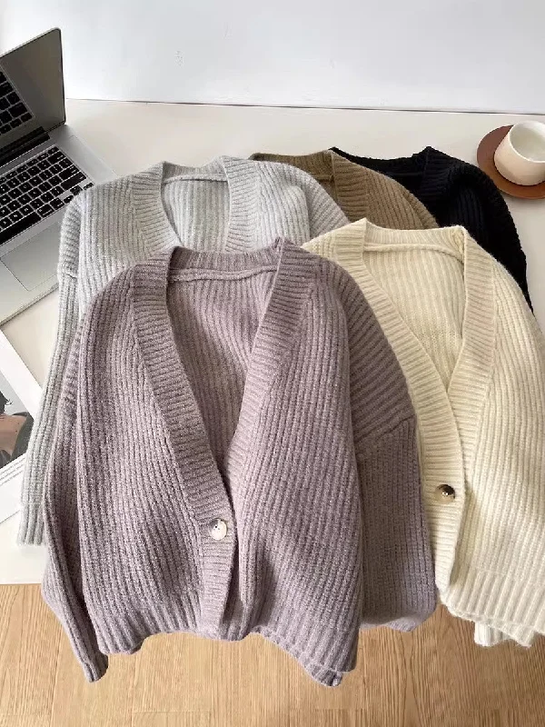 solid color one-button V-neck casual sweater jacket S4710 Appliqued Jacket Beaded Jacket Sequined Jacket solid color one-button V-neck casual sweater jacket S4710 Appliqued Jacket Beaded Jacket Sequined Jacket