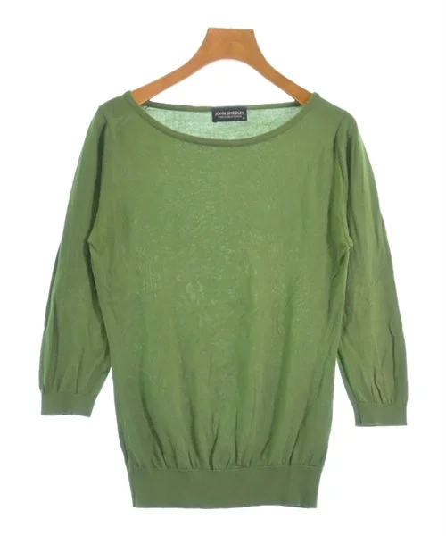 JOHN SMEDLEY Sweaters Solid Print Embellished