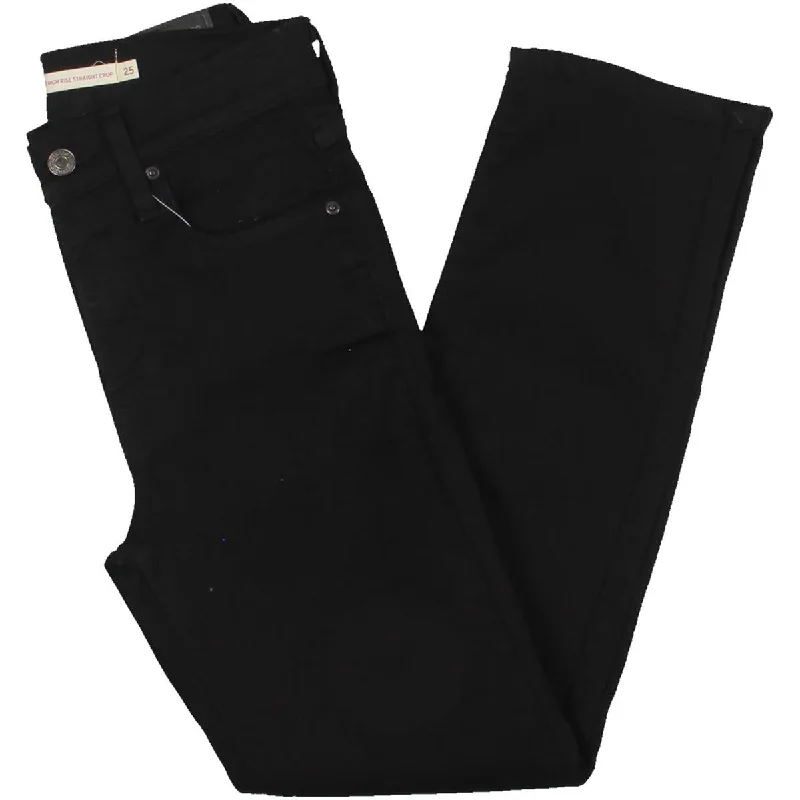 a Womens High-Rise Straight Leg Cropped Jeans Trendy Skinny High-Waist Jeans