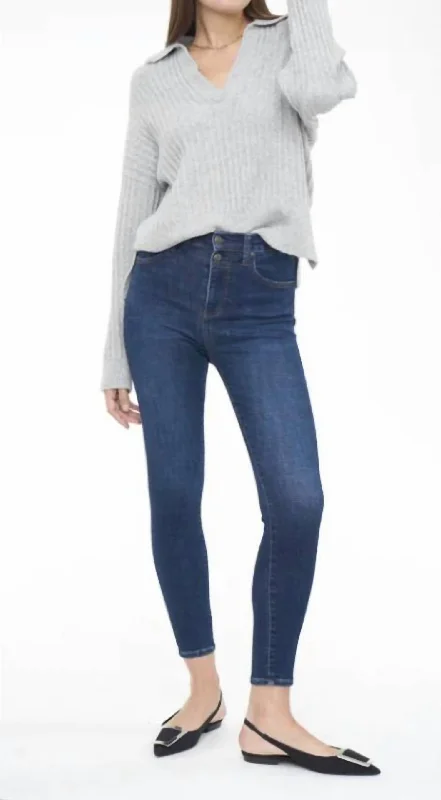 Aline High Rise Skinny Jeans Metropolitan Comfortable Zip-Up Skinny Jeans