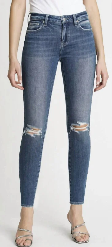 Audrey Mid Rise Skinny Jeans In Oceanside Stylish Slim Fit Denim