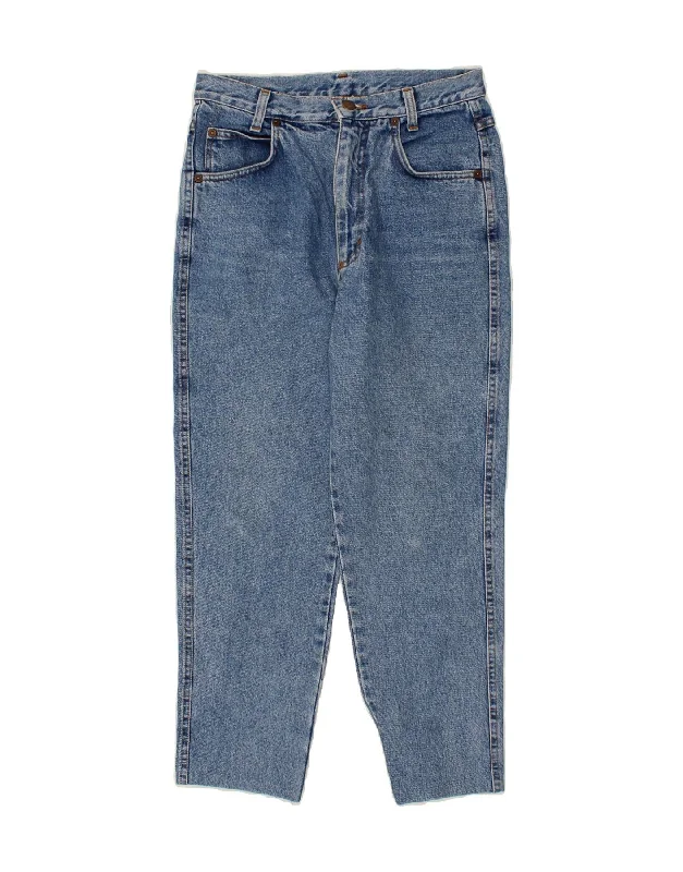 BENETTON Womens Tapered Jeans IT 44 Medium W30 L25 Blue Cotton Classic Black Denim Jeans BENETTON Womens Tapered Jeans IT 44 Medium W30 L25 Blue Cotton Classic Black Denim Jeans