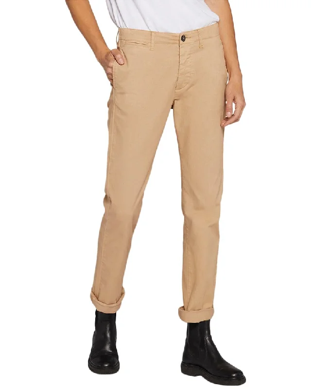 Current/Elliott The Captain Sand Slim Leg Jean Casual High-Waisted Bootcut Jeans