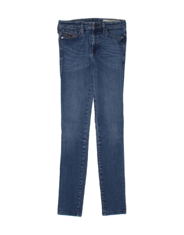 DIESEL Womens Skinzee Super Slim Skinny Jeans W25 L28 Blue Cotton Casual Loose Fit Jeans DIESEL Womens Skinzee Super Slim Skinny Jeans W25 L28 Blue Cotton Casual Loose Fit Jeans