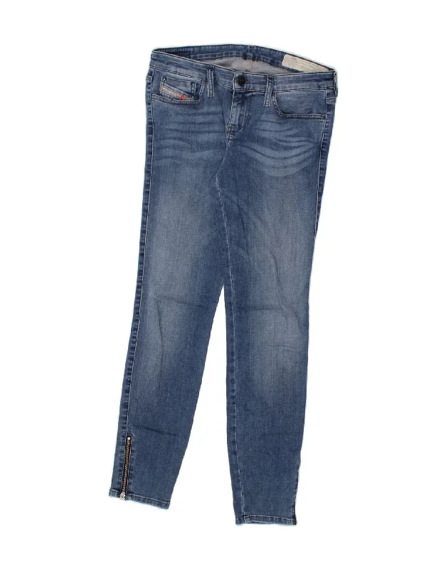 DIESEL Womens Slim Skinny Jeans W28 L29 Blue Cotton Comfortable Zip-Up Skinny Jeans