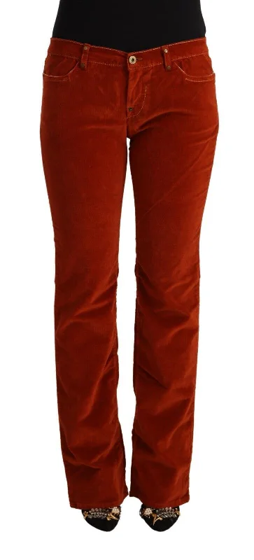 GF Ferre  Cotton Low Waist Straight Casual Women's Jeans Casual Light Wash Jeans