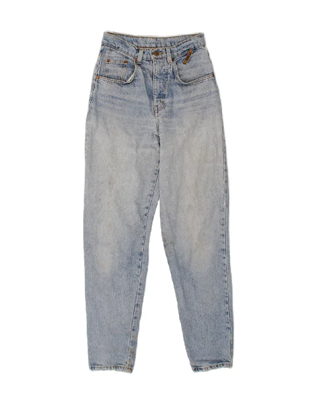 H.I.S Womens Tapered Jeans W28 L30  Blue Stylish Stone-Wash Denim Jeans