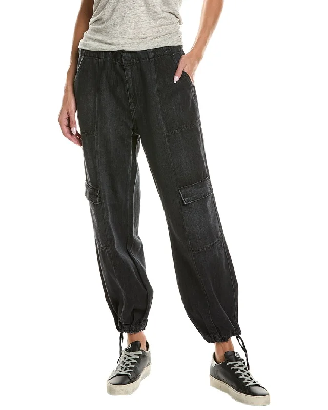 HUDSON Jeans Black Drawstring Parachute Jean Comfortable Dark Wash Jeans
