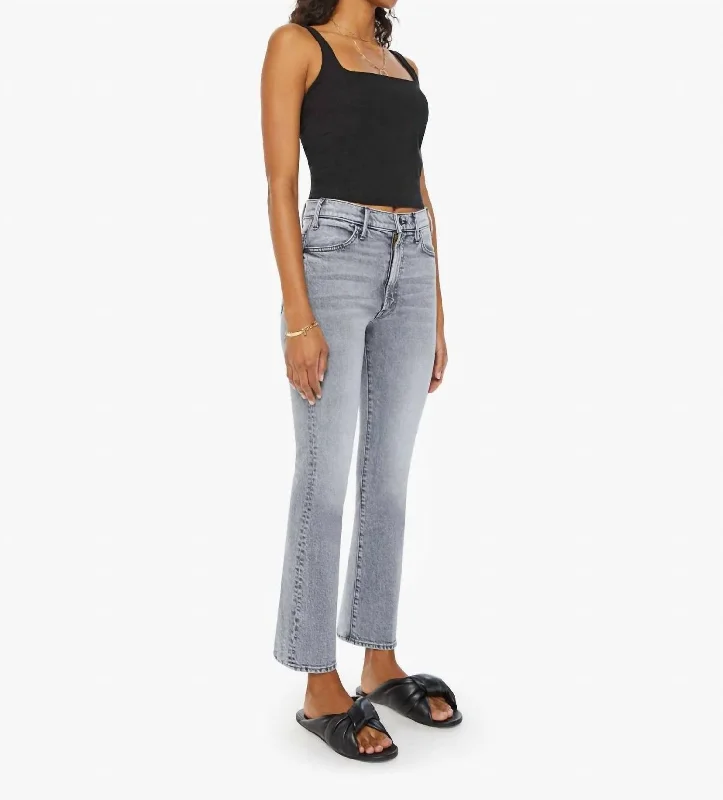 Hustler Ankle Flare Jeans In Drawing A Blank Casual Distressed Denim Jeans