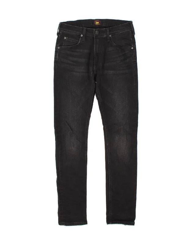 LEE Womens Luke Slim Jeans W28 L32  Black Cotton Stylish Bootcut Denim Jeans